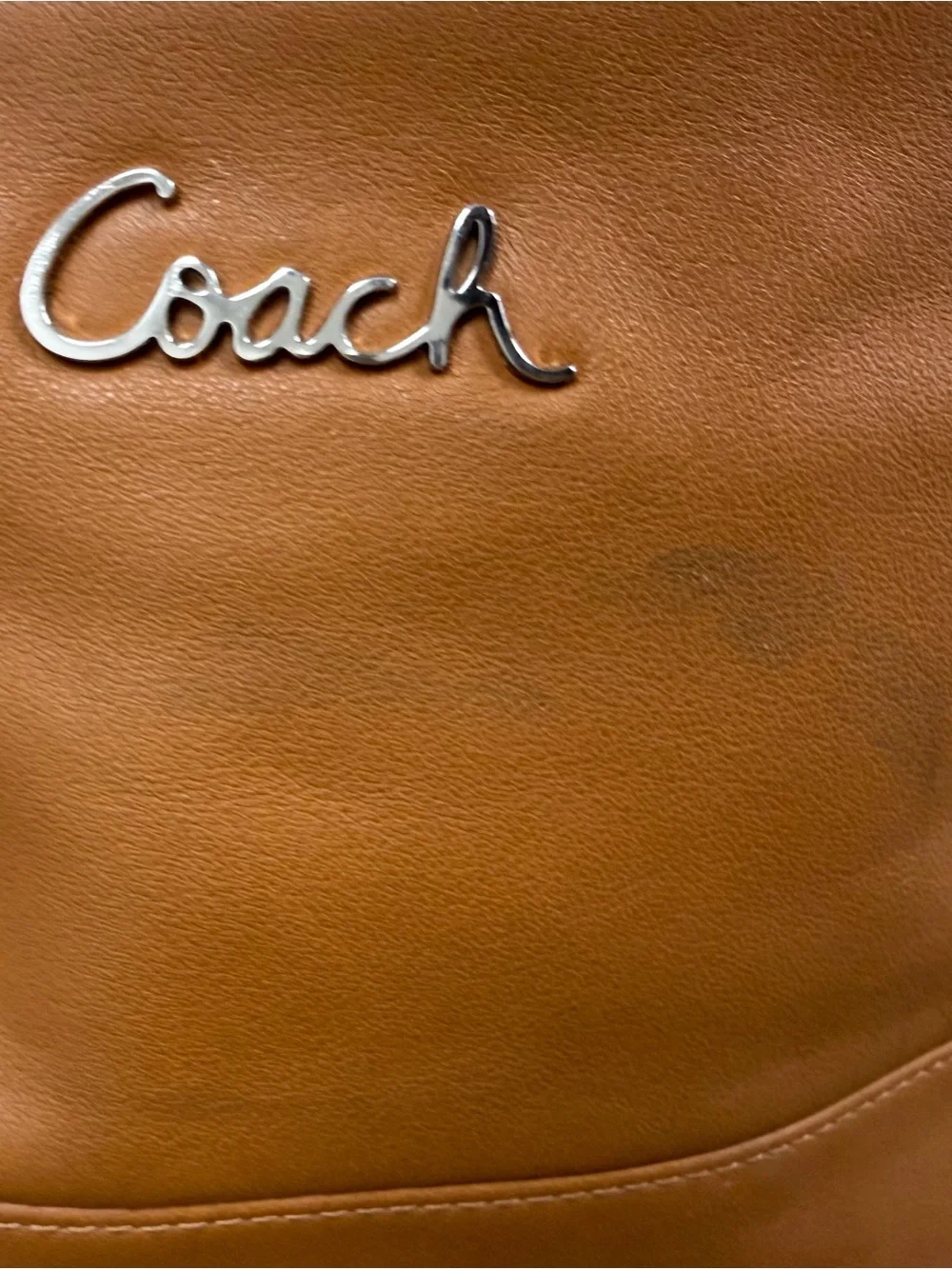 Coach Ashley East/West Duffle bag in brown leather